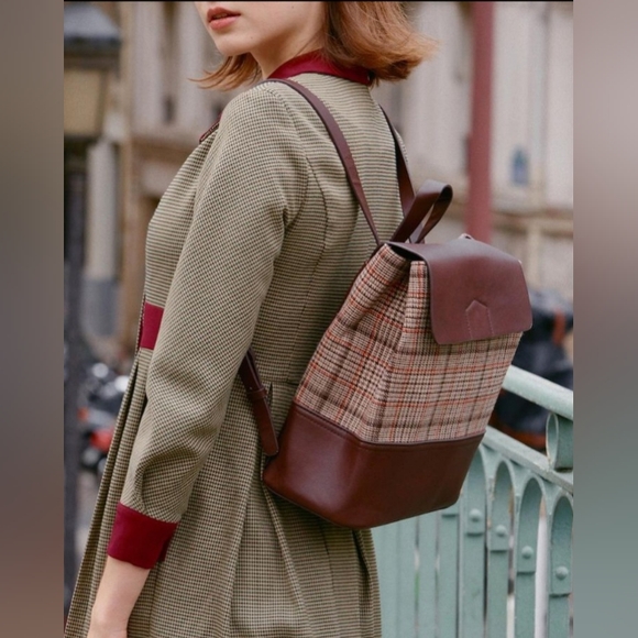 Miss Patina Clement Plaid Backpack - Picture 2 of 8